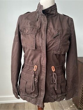 Zara Basic Women’s Brown Utility Jacket